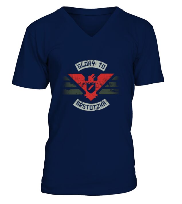 GLORY TO ARSTOTZKA V-Neck T-shirt
