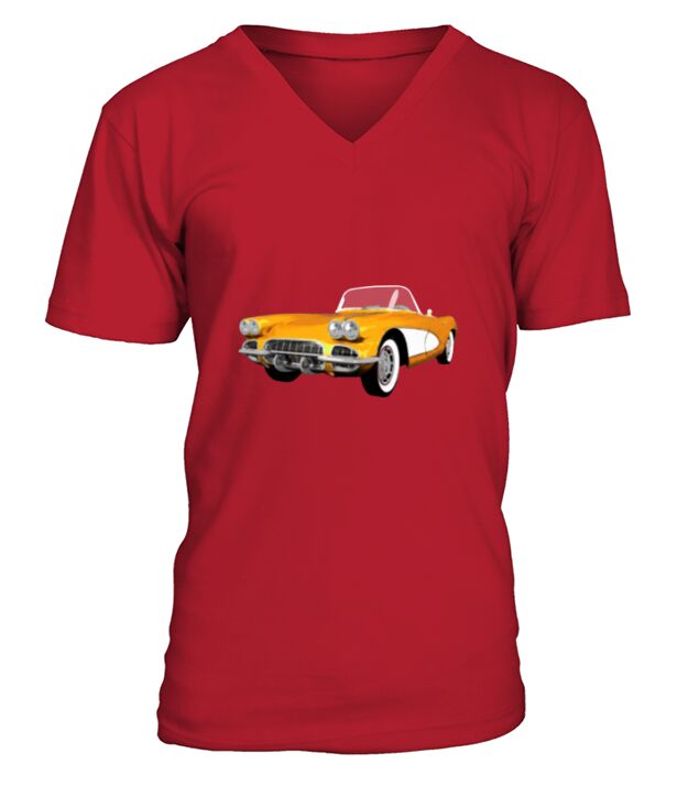 1961 Corvette C1 T-Shirt 2 V-Neck T-shirt