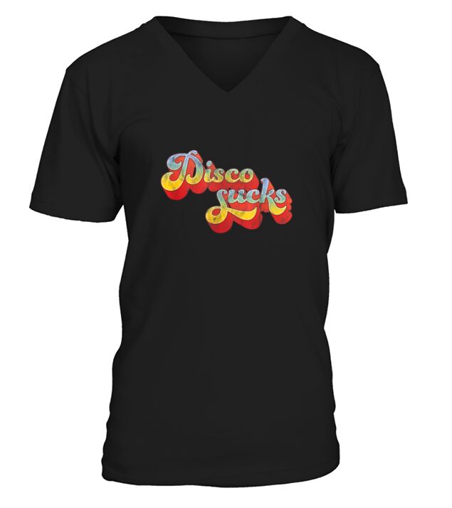 Disco Sucks 70s Style Retro Shirt V-Neck T-shirt