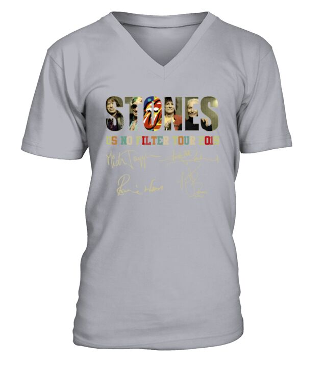 Stones us no filter tour 2019 all signature V-Neck T-shirt