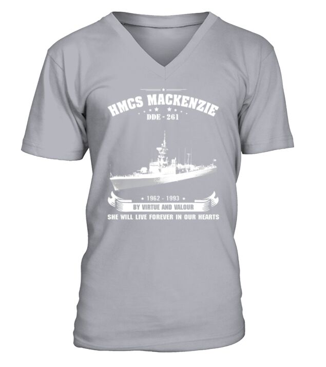 HMCS Mackenzie (DDE 261) V-Neck T-shirt