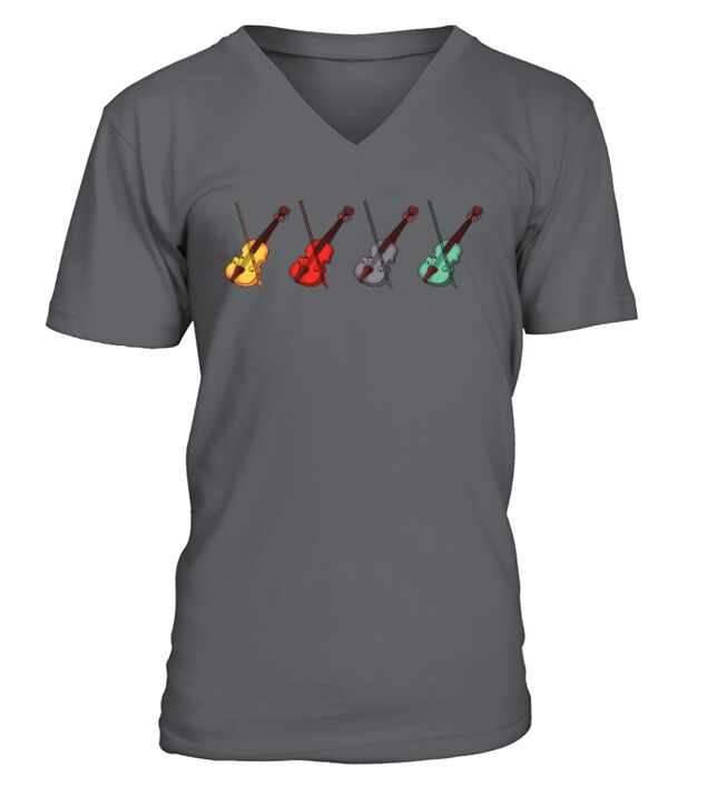 Violin Musician V-Neck T-shirt
