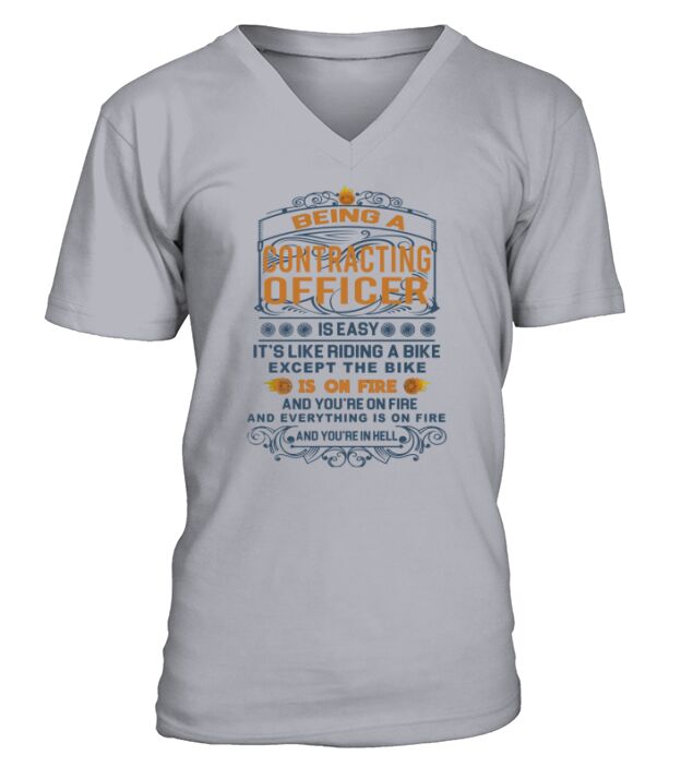 CONTRACTING OFFICER FRideaBike V-Neck T-shirt