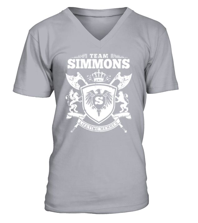 Team Simmons T-Lifetime Member: Tshirts For Team Simmons, Simmons Family, Simmons Company V-Neck T-shirt