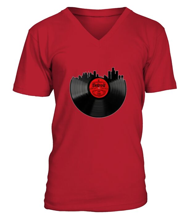 Detroit Michigan Vintage V-Neck T-shirt
