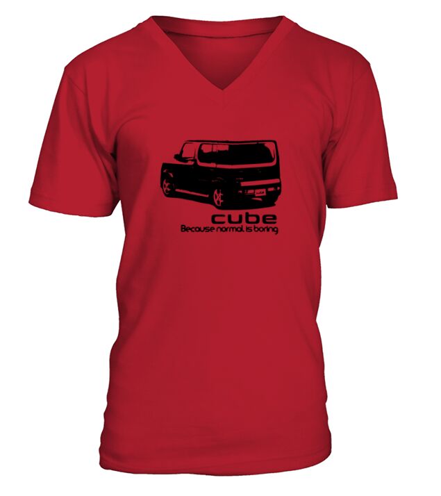 Rear Nissan Cube Because Mormal Is Boring V-Neck T-shirt