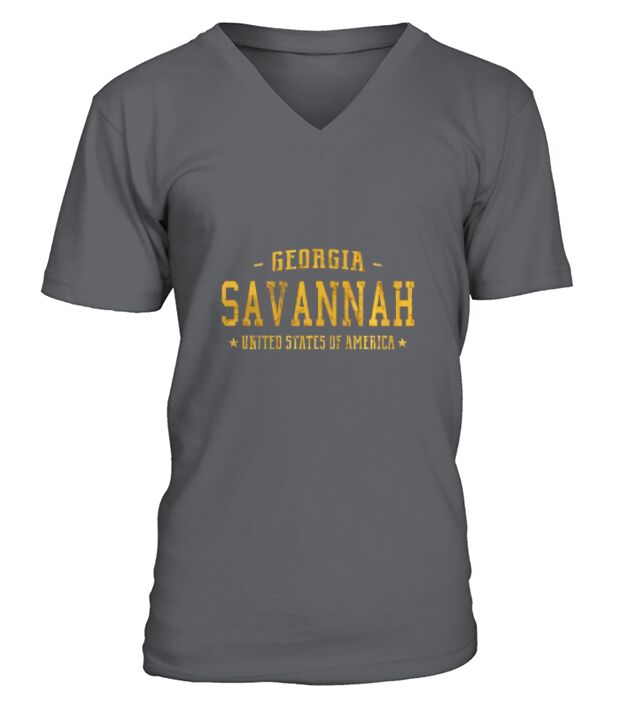 Savannah Georgia T-Shirt Vintage Sports Design Shirt V-Neck T-shirt