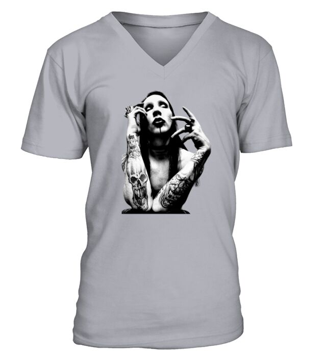 Aebipo Marilyn Manson V-Neck T-shirt