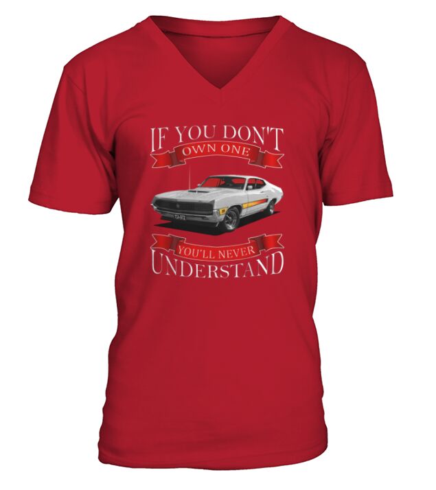 1970 Ford Torino GT Back Side V-Neck T-shirt