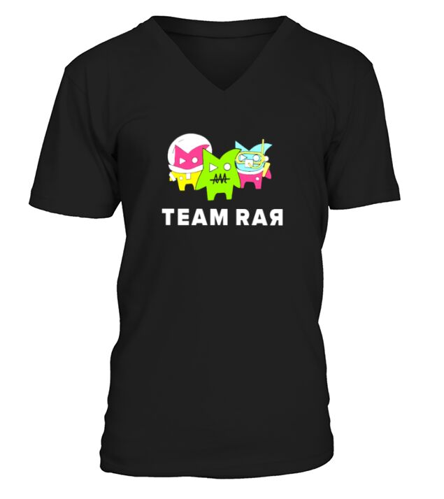 team rar lovely art V-Neck T-shirt
