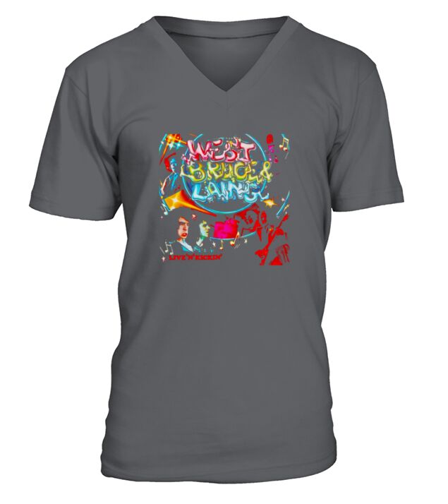 West Bruce &amp;amp; Laing Live n Kickin’ V-Neck T-shirt