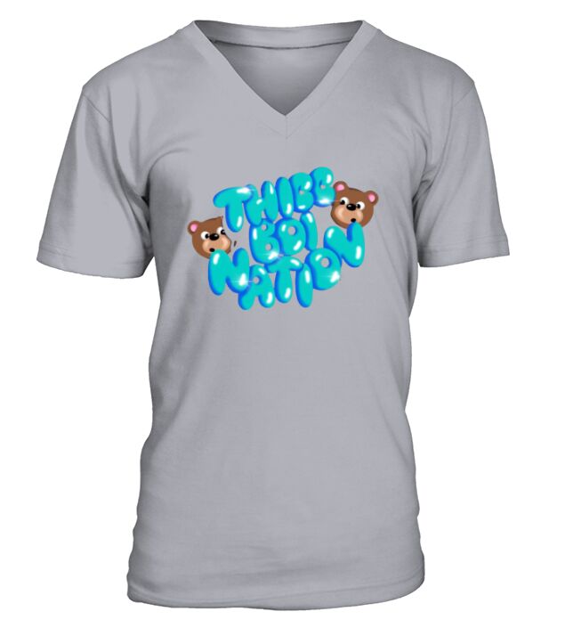 thicc boi nation bears V-Neck T-shirt