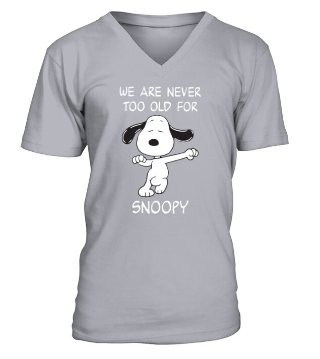 We are never too old for Snoopy - Ladies V-Neck V-Neck T-shirt