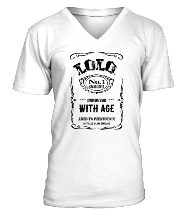 Vintage Lolo With Age Filipino Grandfather V-Neck T-shirt