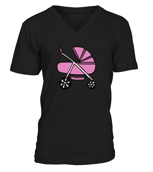Baby carriage V-Neck T-shirt